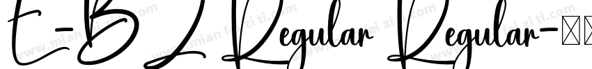 E-BZ Regular Regular字体转换